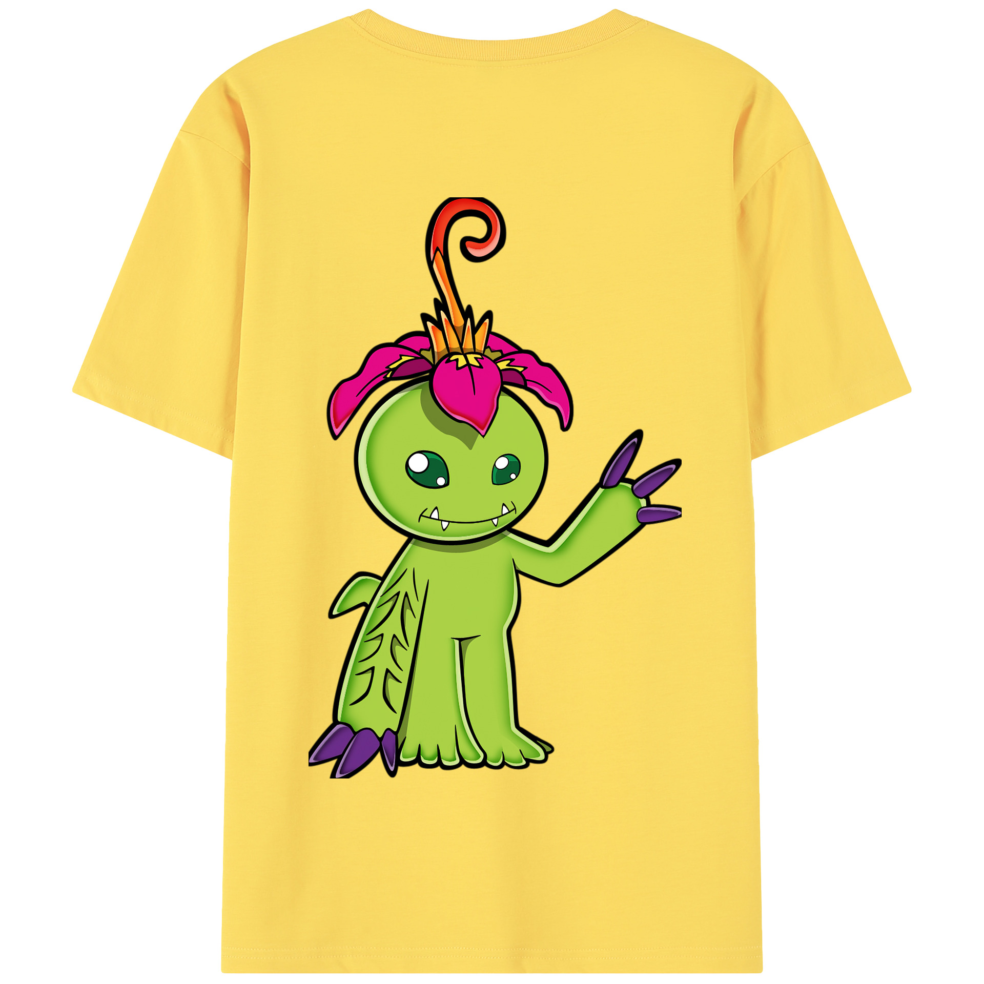（画像用） Digimon デジタルモンスター/デジモン 綿100％半袖Tシャツ（背面プリント）