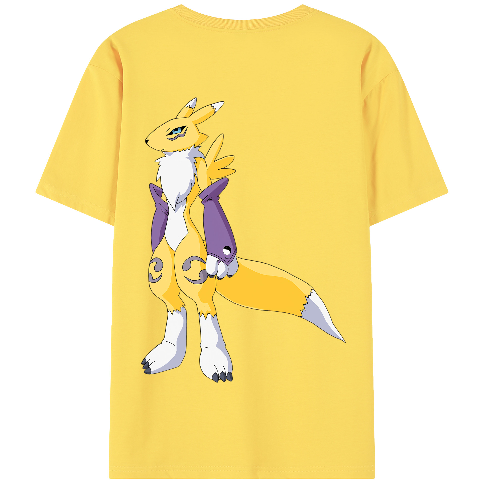 （画像用） Digimon デジタルモンスター/デジモン 綿100％半袖Tシャツ（背面プリント）
