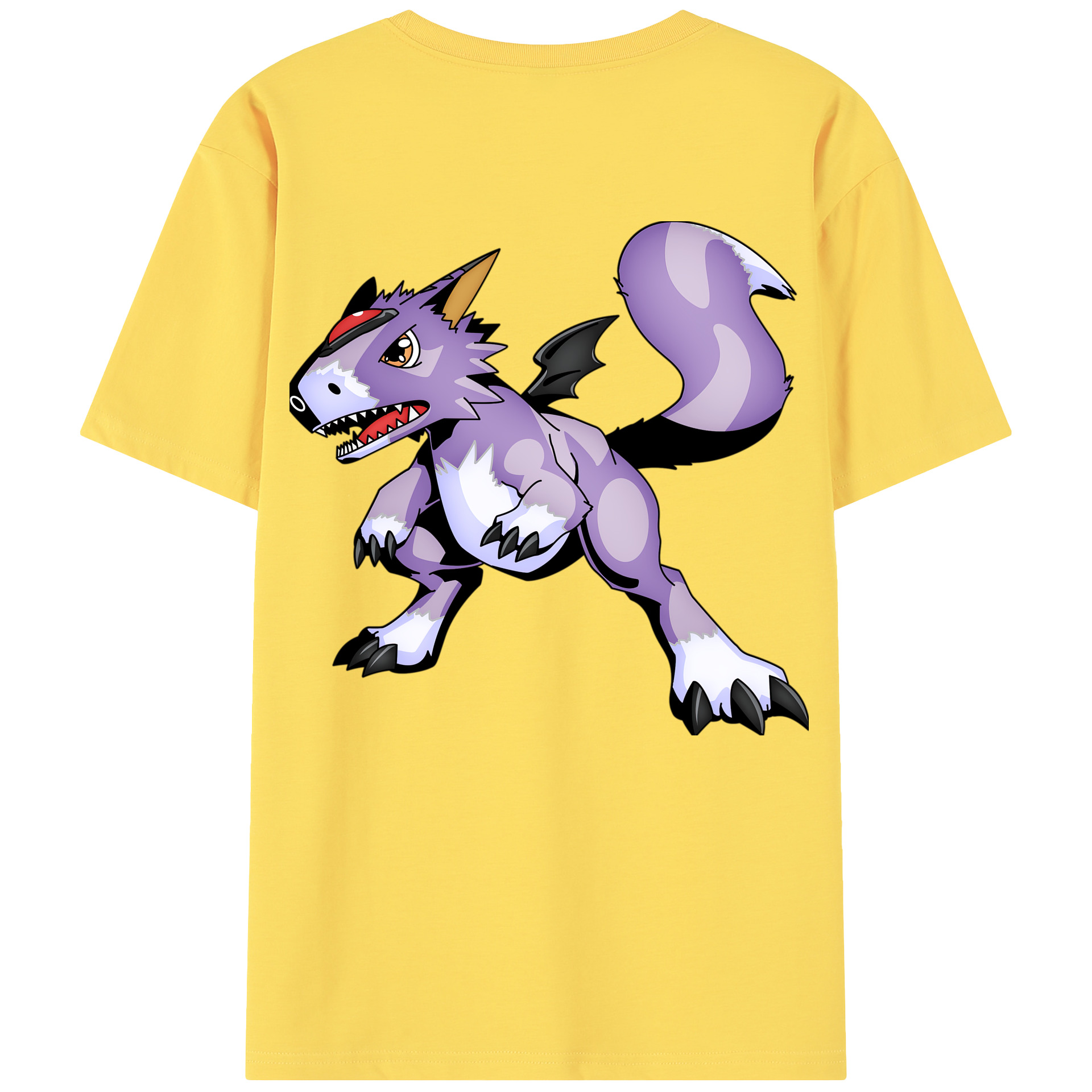 （画像用） Digimon デジタルモンスター/デジモン 綿100％半袖Tシャツ（背面プリント）