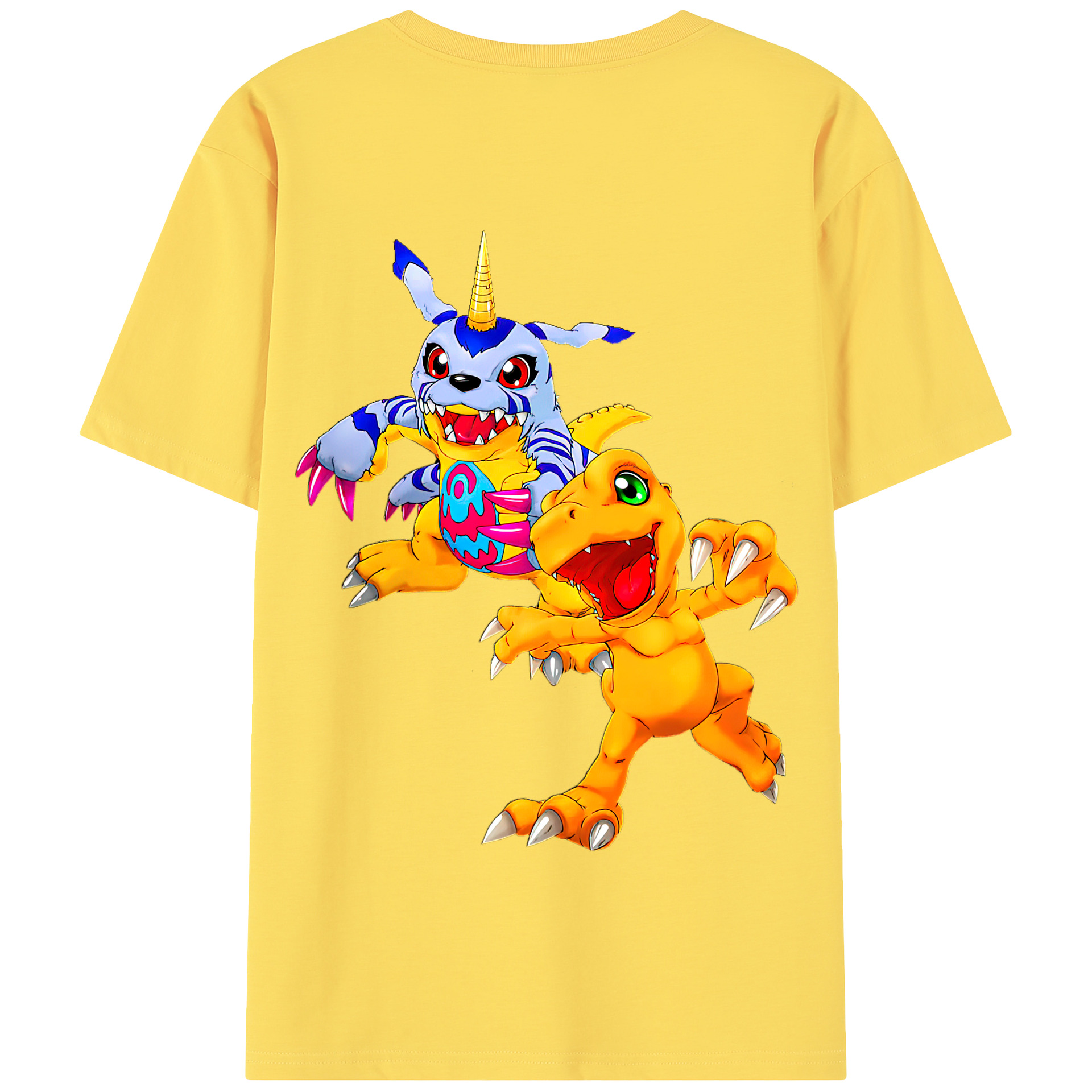 （画像用） Digimon デジタルモンスター/デジモン 綿100％半袖Tシャツ（背面プリント）