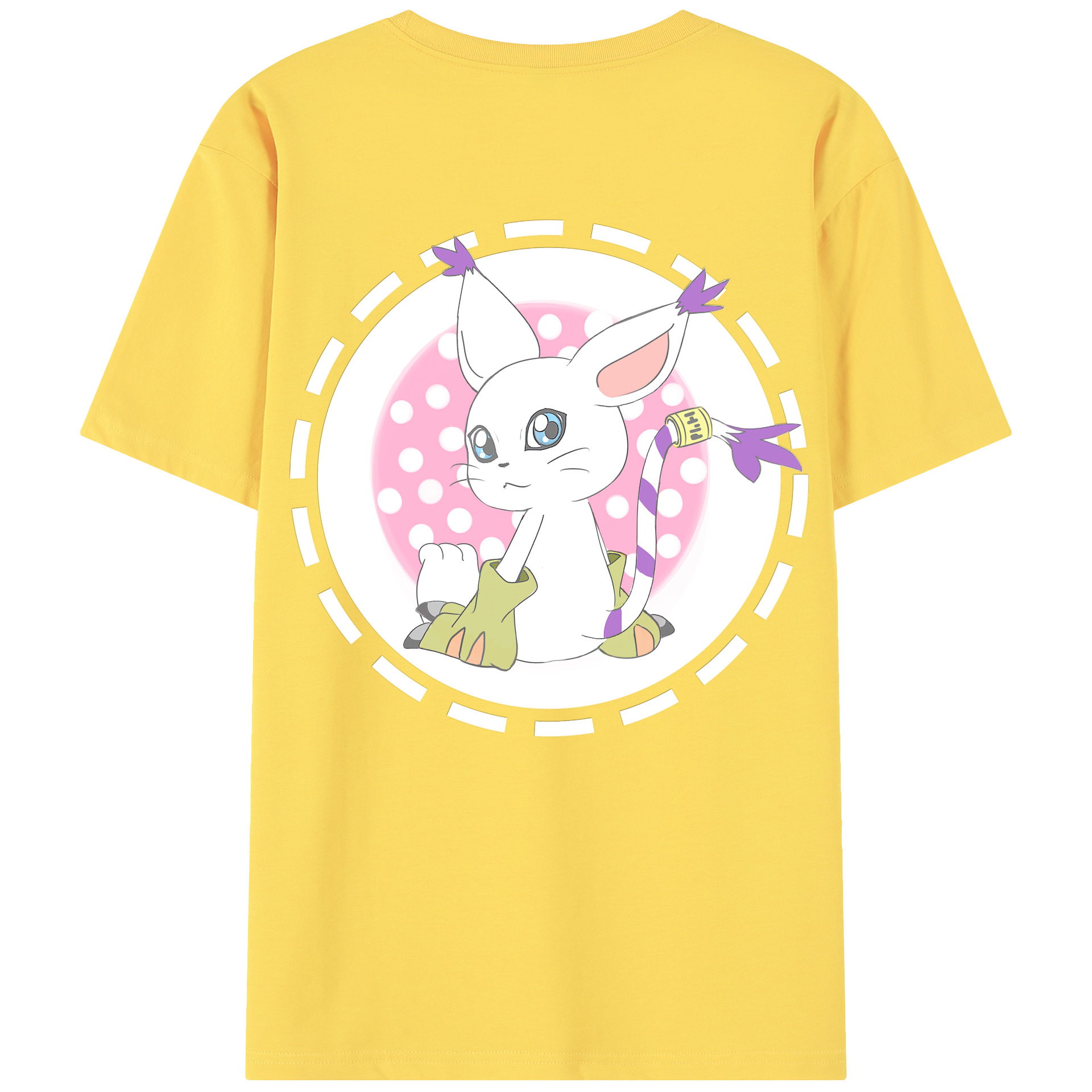（画像用） Digimon デジタルモンスター/デジモン 綿100％半袖Tシャツ（背面プリント）