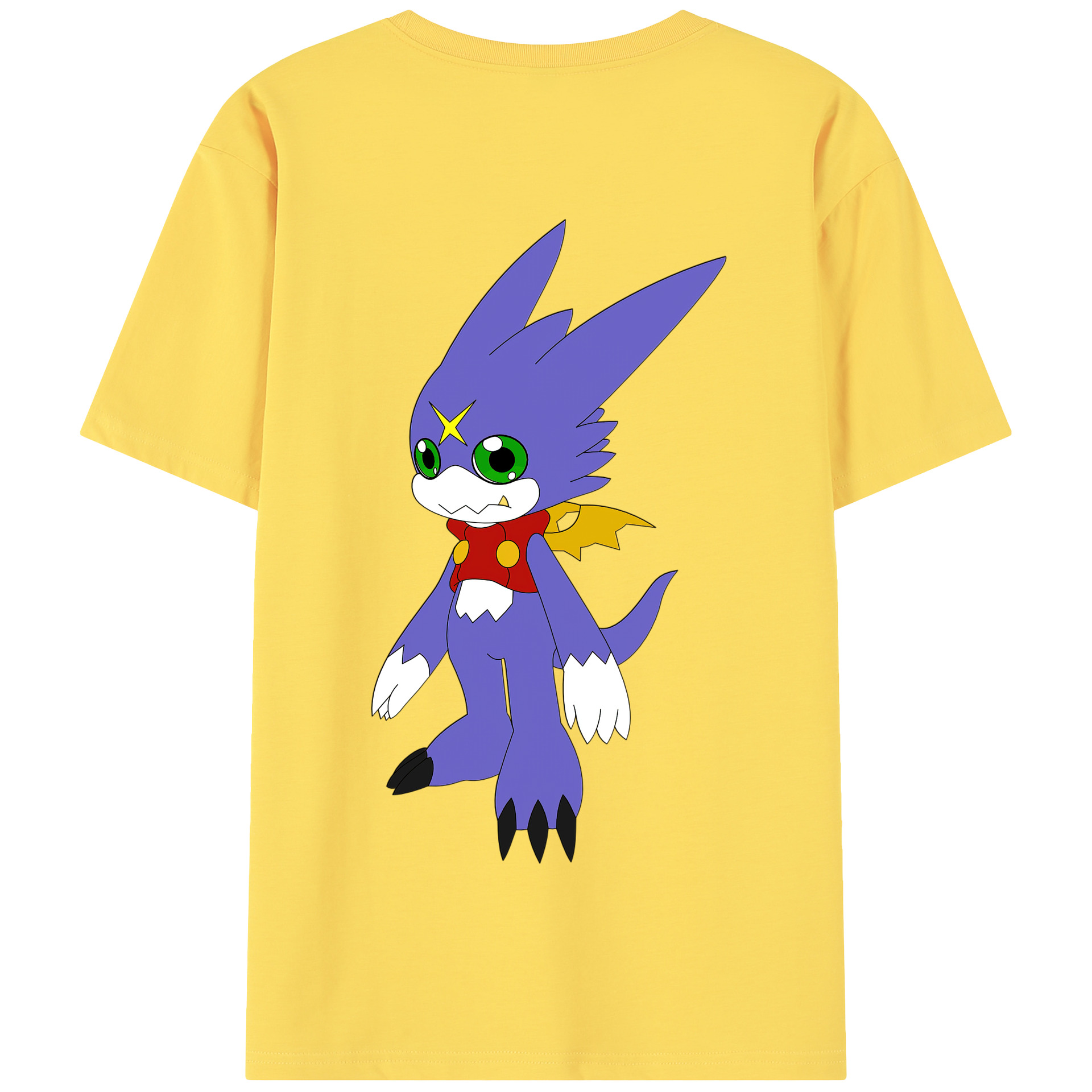 （画像用） Digimon デジタルモンスター/デジモン 綿100％半袖Tシャツ（背面プリント）