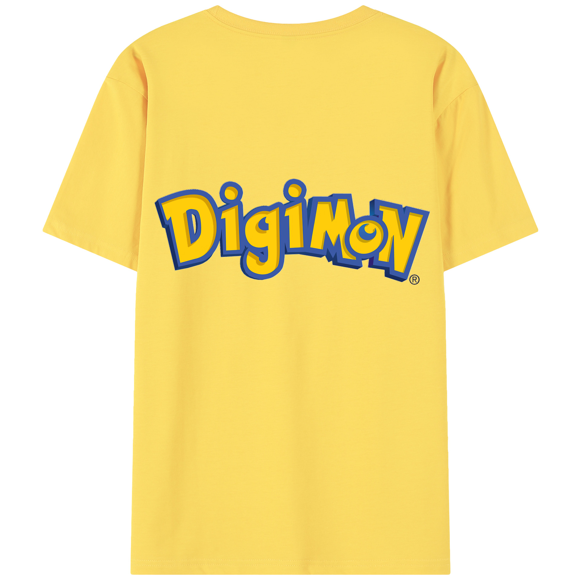 （画像用） Digimon デジタルモンスター/デジモン 綿100％半袖Tシャツ（背面プリント）