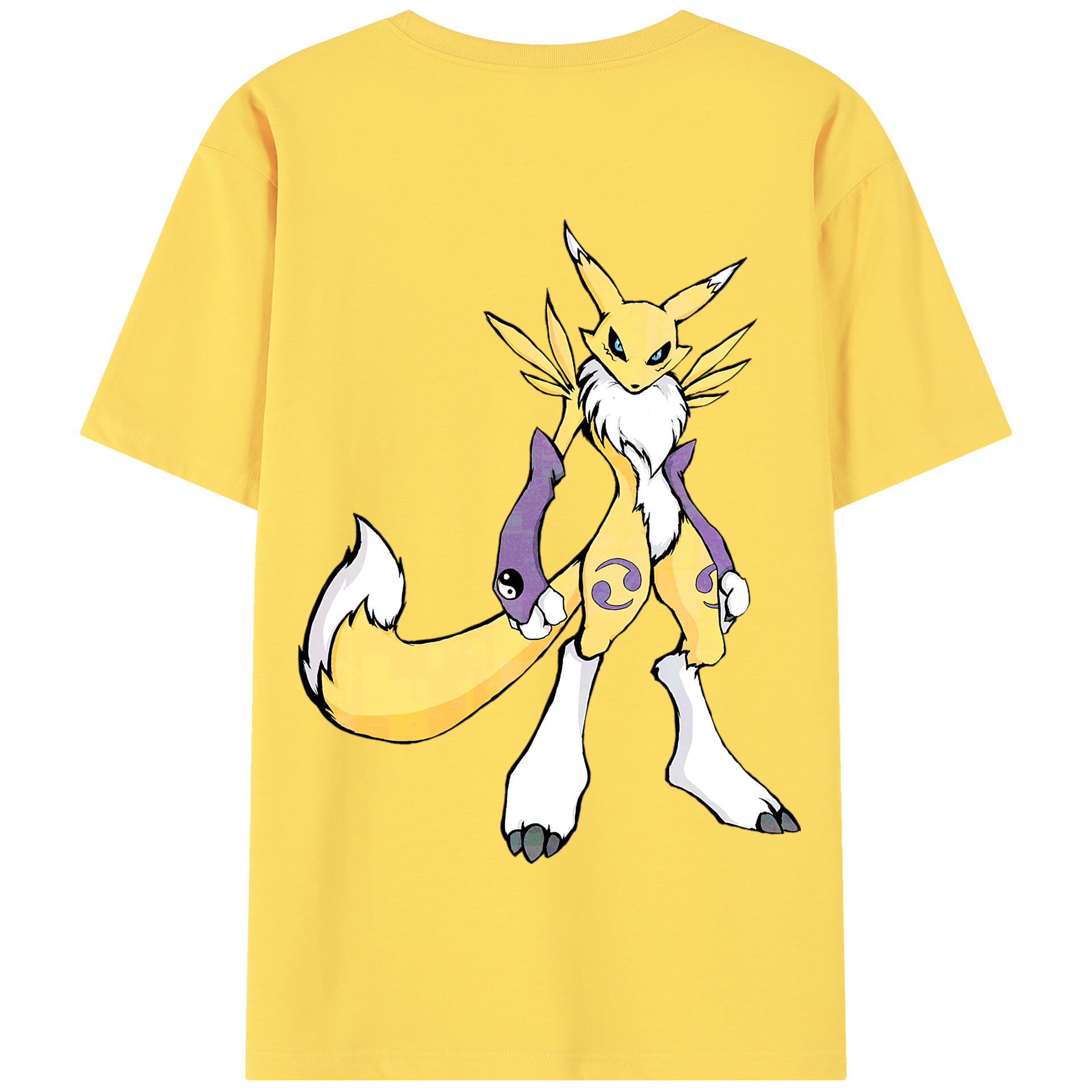 （画像用） Digimon デジタルモンスター/デジモン 綿100％半袖Tシャツ（背面プリント）