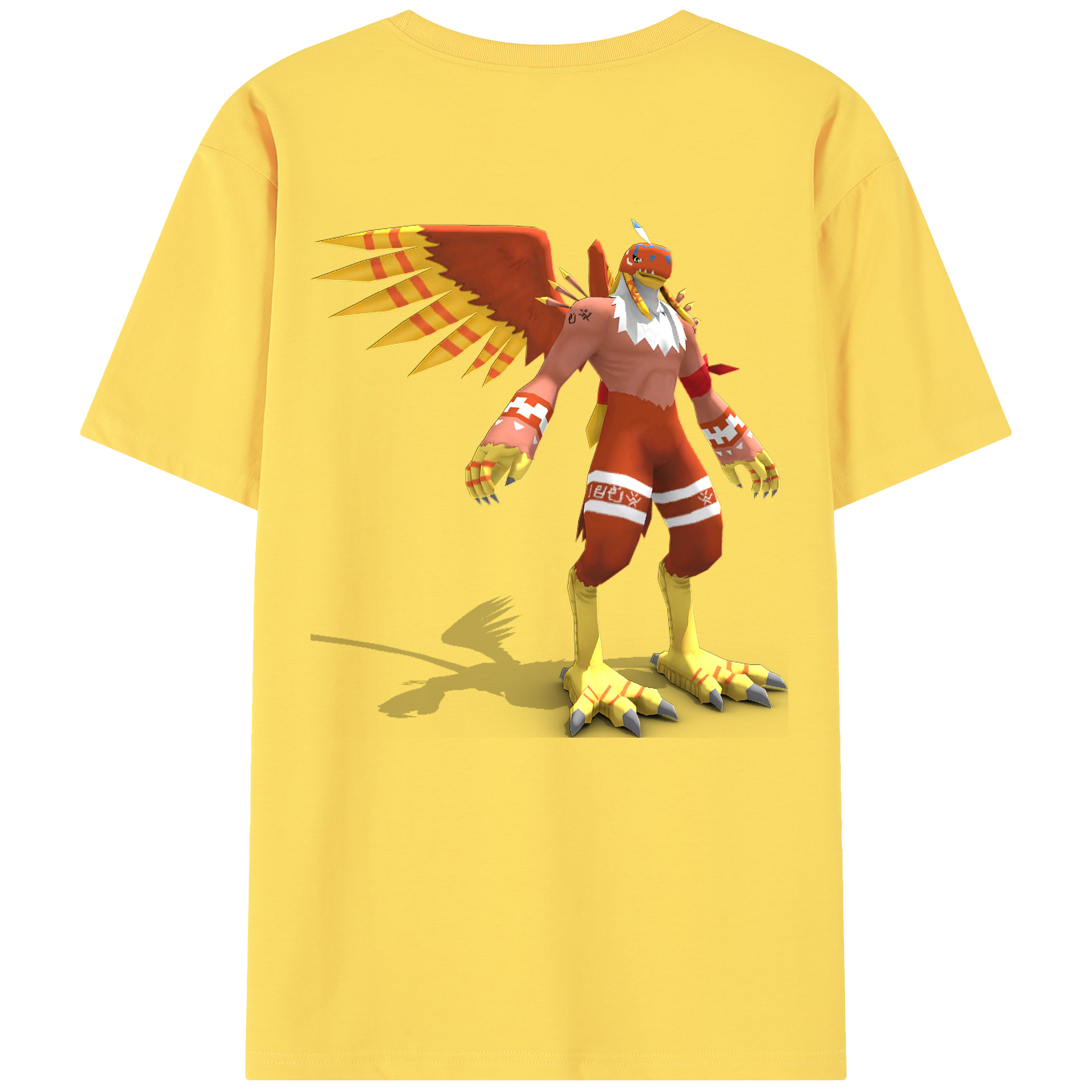 （画像用） Digimon デジタルモンスター/デジモン 綿100％半袖Tシャツ（背面プリント）