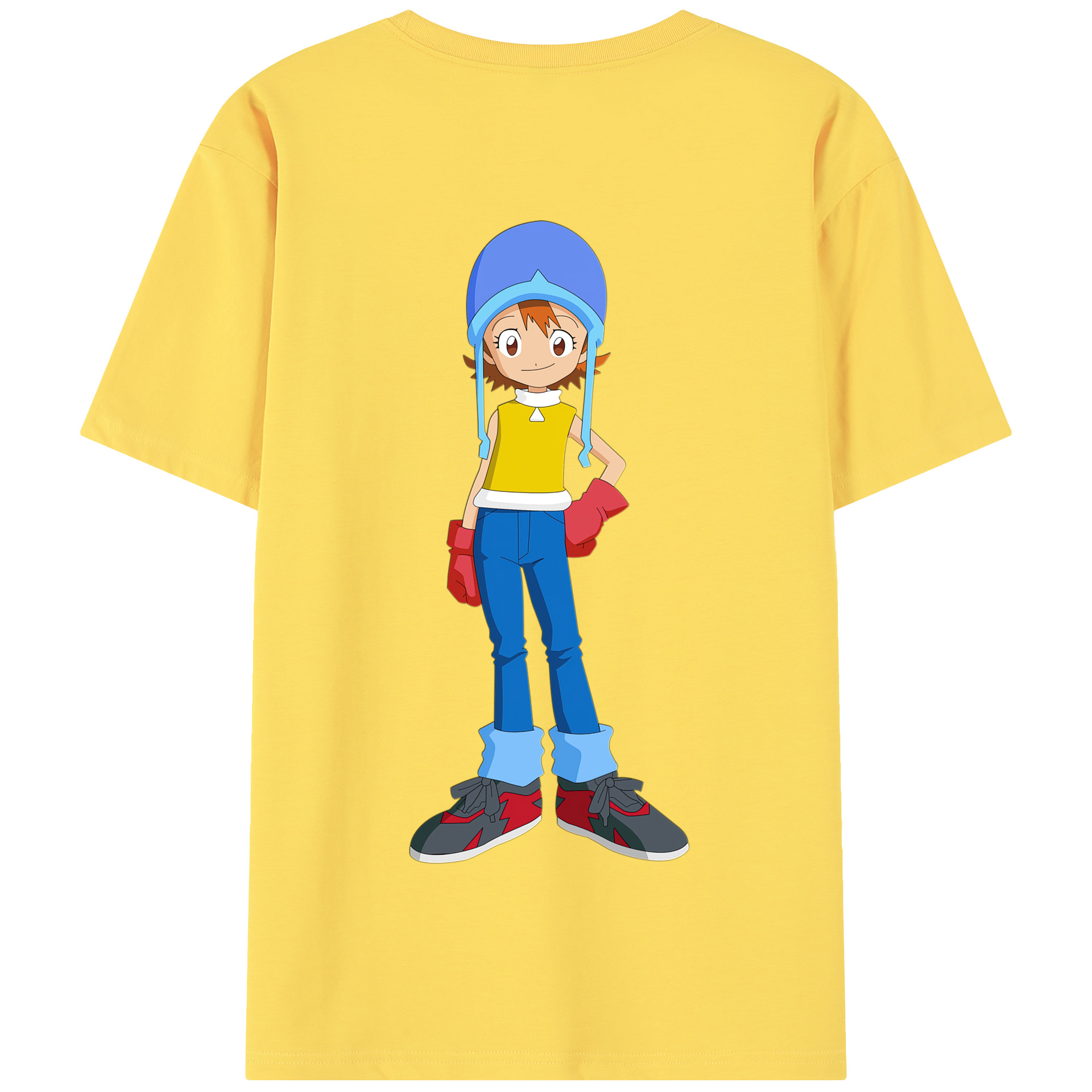 （画像用） Digimon デジタルモンスター/デジモン 綿100％半袖Tシャツ（背面プリント）