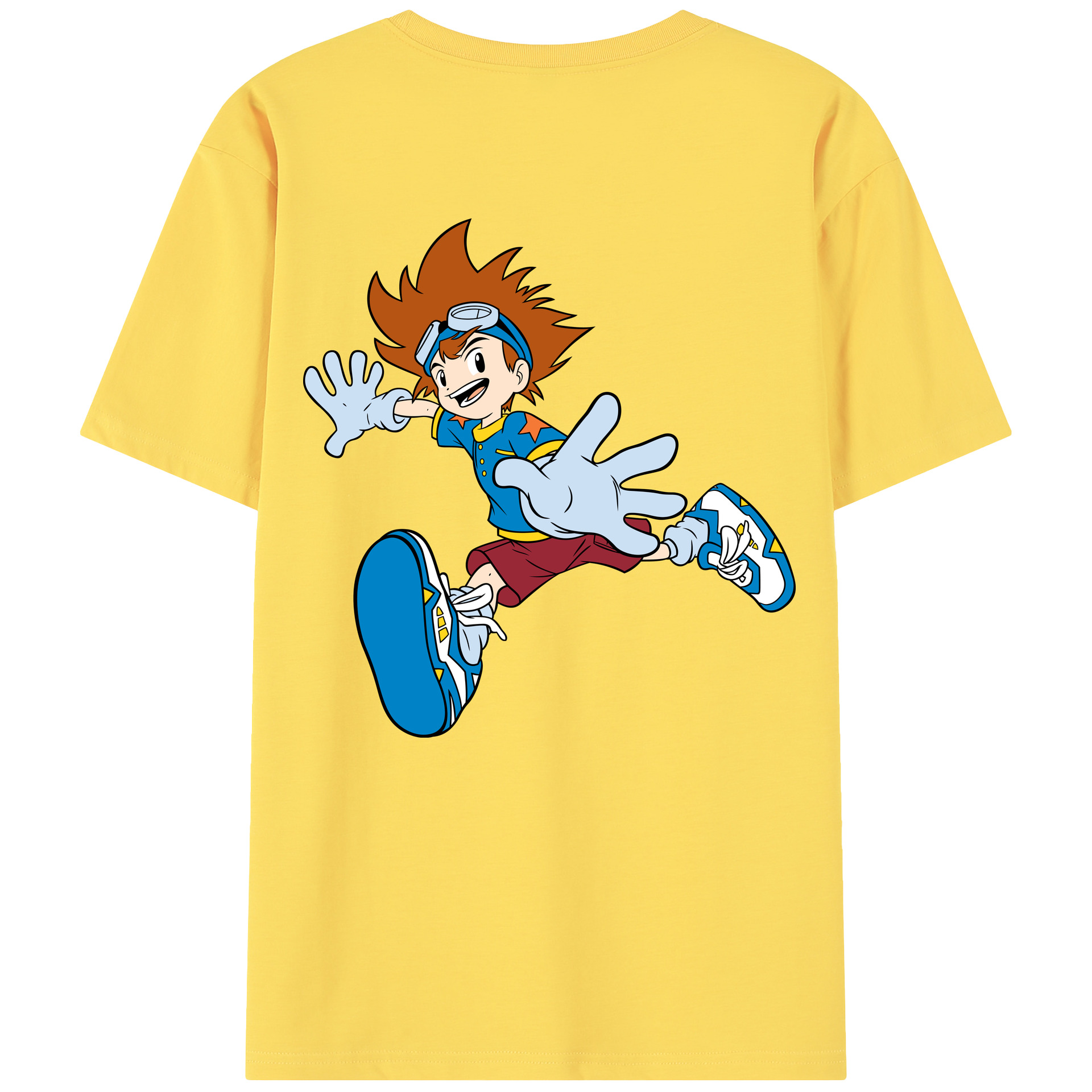 （画像用） Digimon デジタルモンスター/デジモン 綿100％半袖Tシャツ（背面プリント）