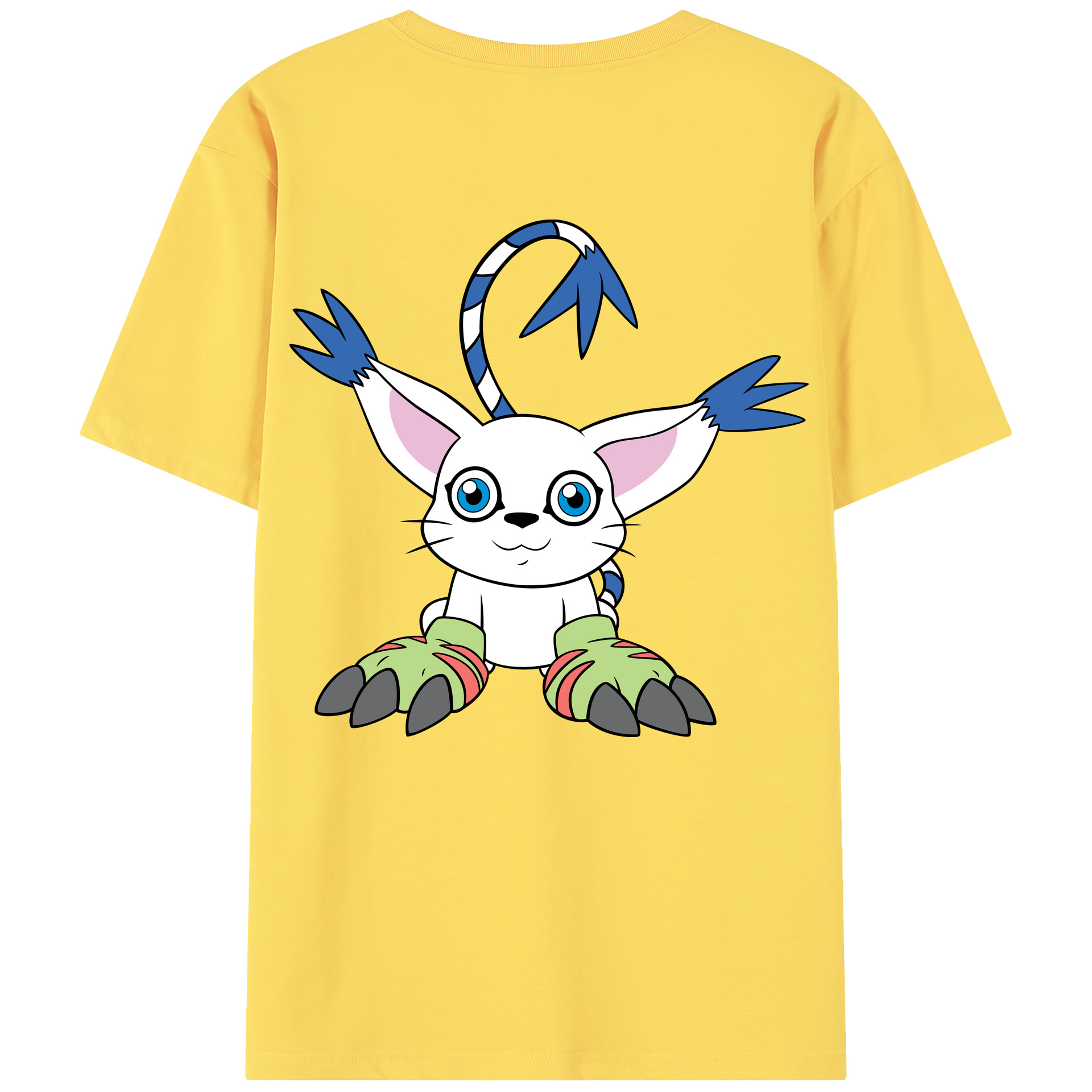 （画像用） Digimon デジタルモンスター/デジモン 綿100％半袖Tシャツ（背面プリント）