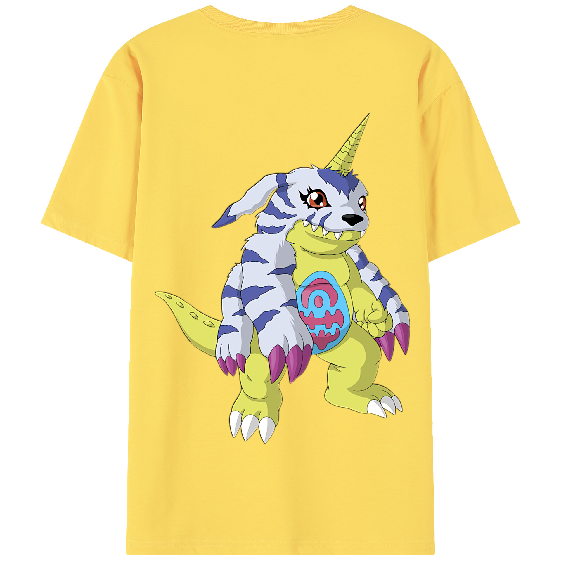 （画像用） Digimon デジタルモンスター/デジモン 綿100％半袖Tシャツ（背面プリント）