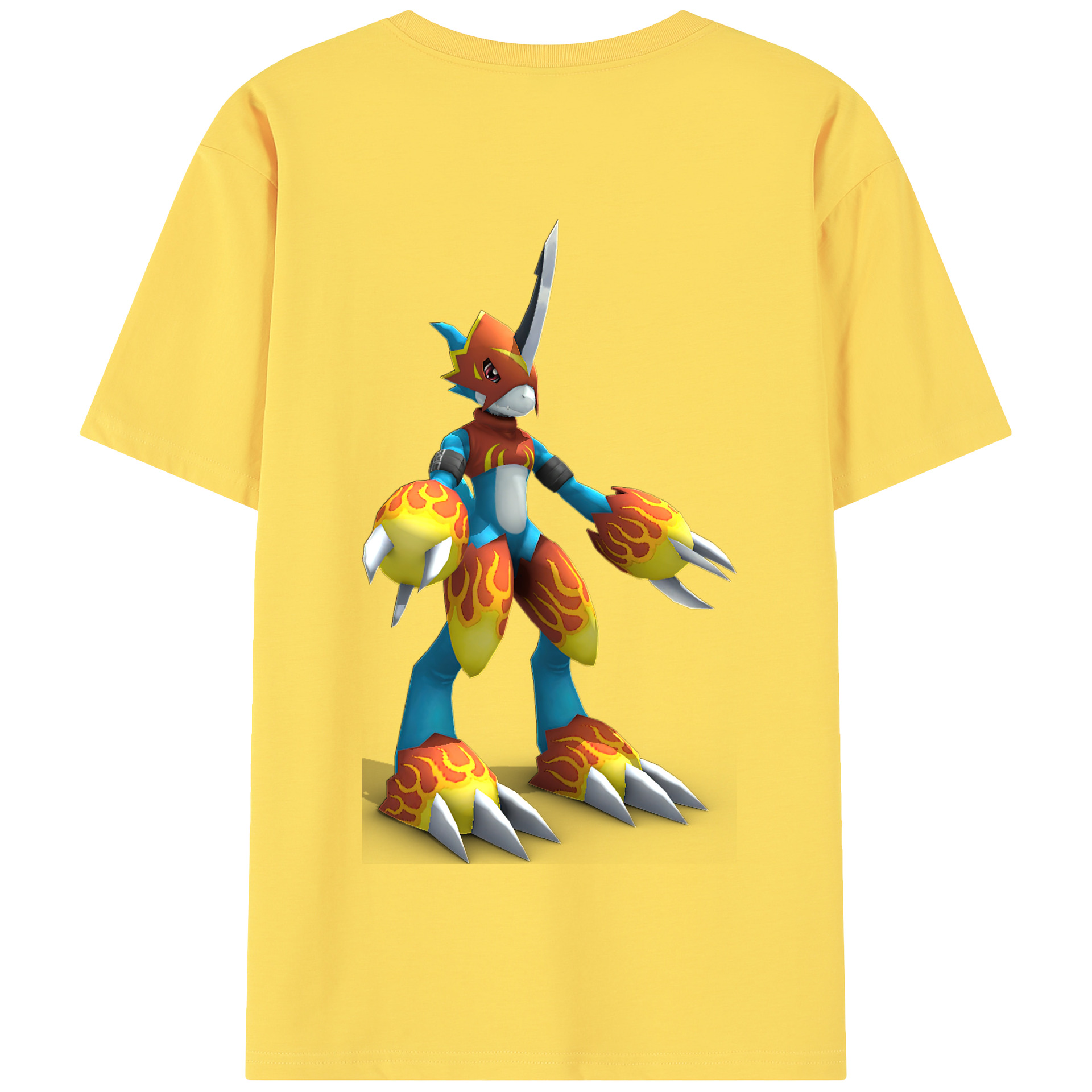（画像用） Digimon デジタルモンスター/デジモン 綿100％半袖Tシャツ（背面プリント）