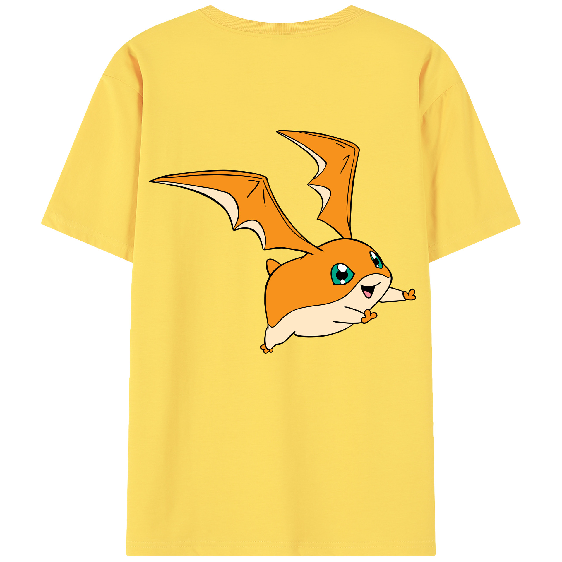（画像用） Digimon デジタルモンスター/デジモン 綿100％半袖Tシャツ（背面プリント）