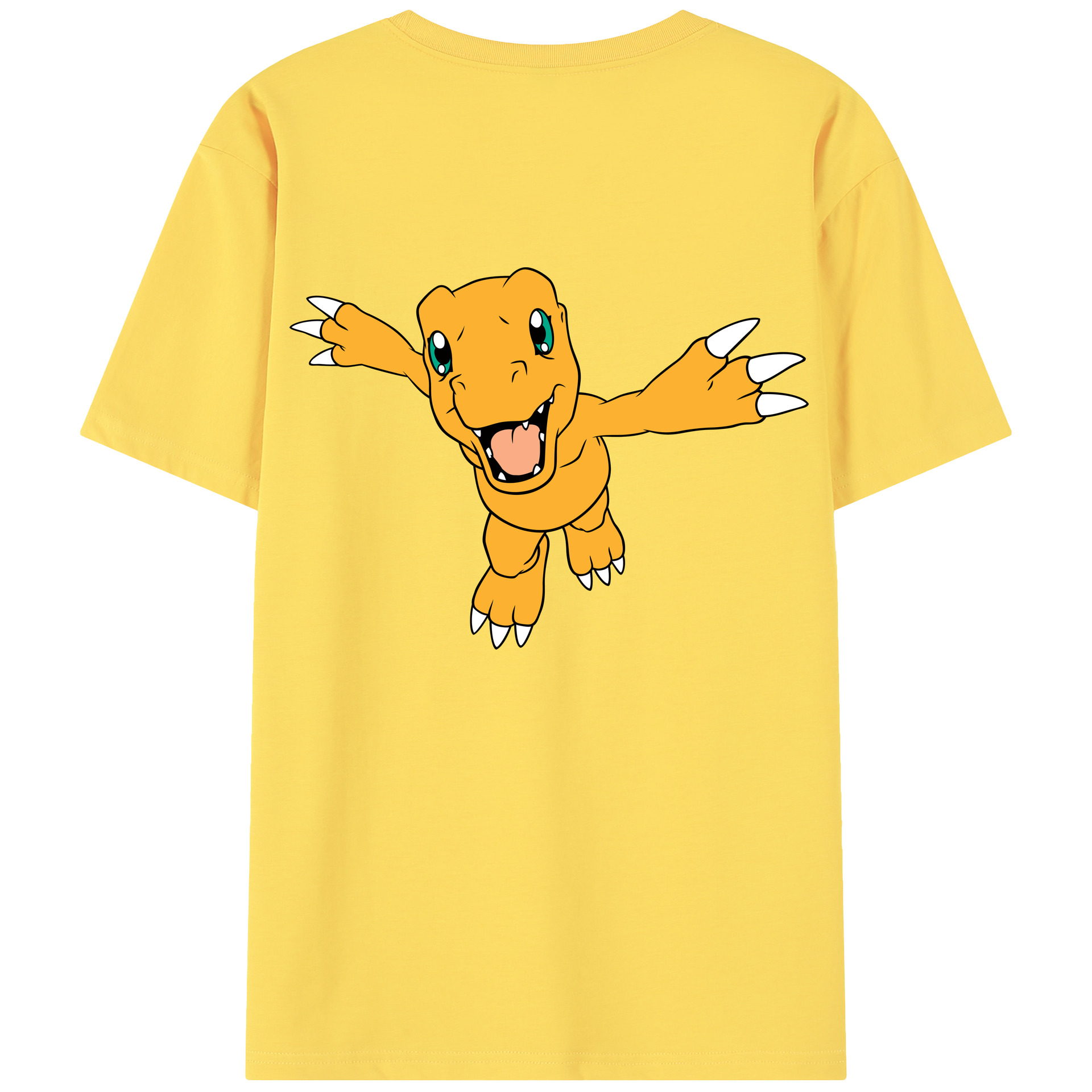 （画像用） Digimon デジタルモンスター/デジモン 綿100％半袖Tシャツ（背面プリント）